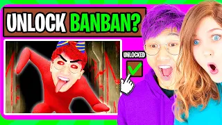 Unlocking *New* Secret Boss In GARTEN OF BANBAN CHAPTER 2?!? *WE PLAY WITH OUR MOM*