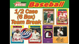 2024 Topps HERITAGE 1/2 Case (6 Box) Team Break #5 eBay 04/10/24