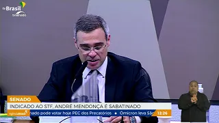 Comissão de Constituição e Justiça sabatina André Mendonça