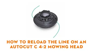 How To Reload The Line On An AutoCut C 4-2 Mowing Head | STIHL GB