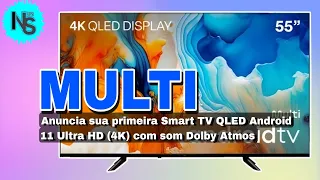 Multi  1 Smart TV com Tecnologia QLED | com a Conectividade Bluetooth e sistemal Android 11.