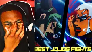 OMG JOJOS! BEST JOJO BIZARRE ADVENTURES FIGHTS *REACTION*!