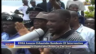 EDHA assures Evbuotubu residents of intervention of deplorable roads