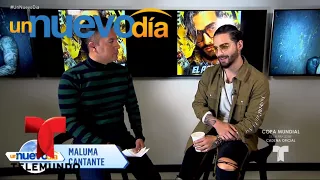 ¡Maluma nos cuenta cómo se enamoró de su novia! | Un Nuevo Día | Telemundo