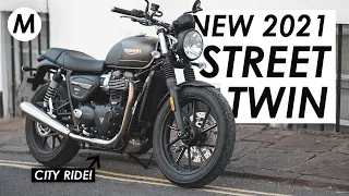 Riding The New 2021 Triumph Street Twin Around Bristol!