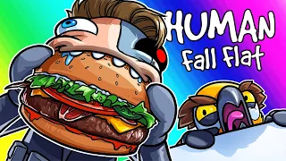 Human Fall Flat Funny Moments - New DLC Map with Hungry Terroriser!