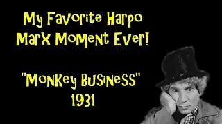 My Favorite Harpo Marx Moment Ever! ("Monkey Business" 1931)