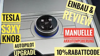 Einbau und Review von S3XY Knob, Commander & Buttons für Tesla - Akku manuell vorkonditionieren SEXY