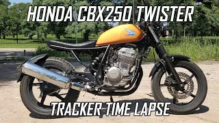 Honda CBX250 Twister Proyecto Tracker - Time Lapse