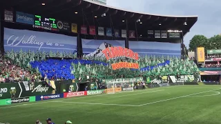 Walking in a Timbers Wonderland - Timbers Army TIFO vs. Seattle 6/28/2015