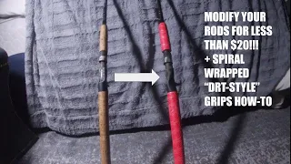 MODIFY Your SWIMBAIT RODS For LESS THAN $20!!! + Spiral "DRT-Style" Grips How-To