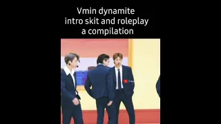 Vmin doing roleplay during Dynamite a cute compilation