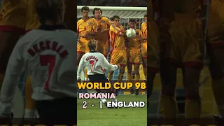 Romania v England 2-1 | World Cup 1998 |Hagi Inspires Romania to Memorable 2-1 Win against England