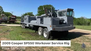 2009 Cooper SP550 Workover Service Rig Located in Austin, TX