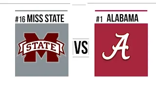 Week 11 #16 Mississippi State vs #1 Alabama Full Game Highlights