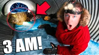 BABY BIGFOOT Found at 3AM Exploring ABANDONED Tunnel!! (Sasquatch)