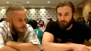 Travis Fimmel and Clive Standen @ 2013 Comic-Con Vikings Press Room