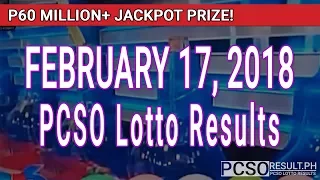 PCSO Lotto Results Today February 17, 2018 (6/55, 6/42, 6D, Swertres, STL & EZ2)