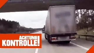 Tickende Zeitbombe! LKW völlig schief auf der Autobahn! Was ist passiert? 1/2 | Achtung Kontrolle