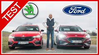 Ford Focus ST Turnier vs. Skoda Octavia RS Combi: Beide GLEICH SPORTLICH? Sound, Ausstattung, Preis