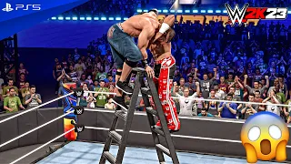 WWE 2K23 - Shawn Michaels vs. John Cena - Tables, Ladders & Chairs Match | PS5™ [4K60]