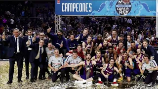 Final Copa del Rey de Baloncesto. FC Barcelona Basket Lassa 94-93 Real Madrid Basket Campeón.¡Barça!