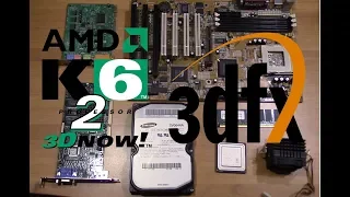 Retrocomputing, 1999 Low-budget gaming pc Amd k6-2 450mhz 3dfx Voodoo 3 2000