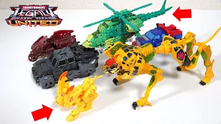 🐆Cheetah and 🚁helicopter transform! ? Infernac Universe & Cheetah are amazing! transformers