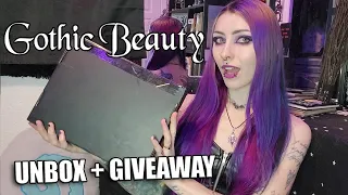 Unboxing Mystery Gothic Beauty Box and GIVEAWAY!! | Gothic Beauty Magazine #55 Zinetastic