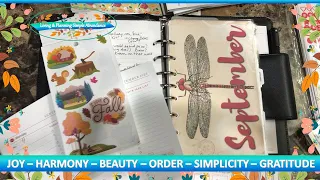 Unboxing September & Plan with Me | Custom Pages Franklin Covey (Living & Planning Simple Abundance)