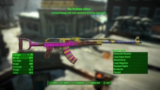 Fallout 4- The Problem Solver! Nuka World DLC Weapon