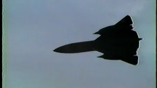 SR 71 Fly by at Rancho Murieta Airport Calif 1988