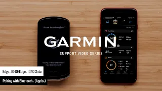 Support: Pairing an Edge® 1040 with the Garmin Connect™ App (Apple®)