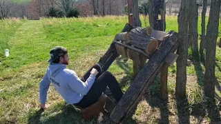 Man Builds Gym Facilities Out of Trees in US