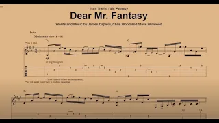 Dear Mr  Fantasy - Traffic | Guitar Lesson | With Tab | Guitar Songbook