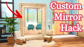 Custom BASE GAME Full Length Mirror: Sims 4 Quick Tips Build Tutorial and Hacks #Shorts #Shorts30