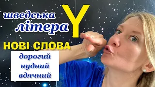 Слова «дорогий», «нудний», «вдячний» по-шведські. Літера Y. Шведська мова.