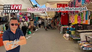 Montags Bazaar in Manavgat. Live