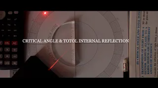 Total Internal Reflection | CRITICAL ANGLE | Physics