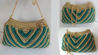 Crochet Bag Tutorial in Nautical Yarn | Cris Bag - Beautiful, Easy and Economical - You'll Love It!