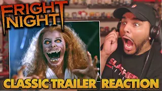 *JESUS SAVE ME!* Fright Night (1985) CLASSIC TRAILER REACTION - Vampire Next Door HORROR Movie