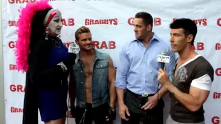 Gay porn star Erik Rhodes at 2012 Grabby Awards