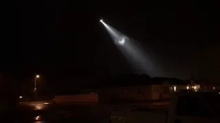 Helicopter spotlight raining night amazing 🚁