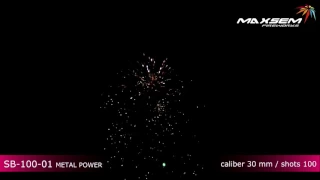 Maxsem Fireworks SB-100-01 METAL POWER