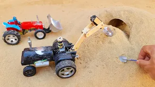Top The Most video P18 of mini rustic | Diy tractor making Modern Asphalt Road | mini concrete mixer