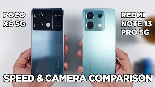 POCO X6 5G vs Redmi Note 13 Pro 5G SPEED TEST & CAMERA Comparison | Zeibiz