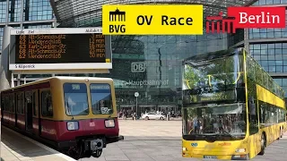 OV RACE DWARS DOOR BERLIJN met auto's op het spoor #BARTVLOG