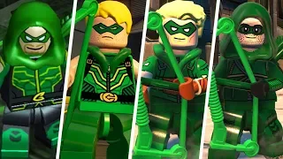 Green Arrow Evolution in LEGO Videogames (w/All DLC)