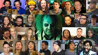 Beetlejuice Beetlejuice official Teaser Trailer Reaction Mashup | Michael Keaton, Jenna Ortega