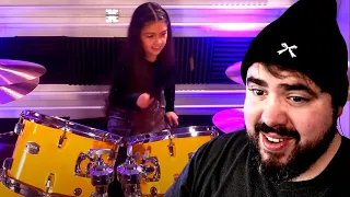 Serious Potential! 9yo Plays 'Lux Æterna' METALLICA by Victoria Drums